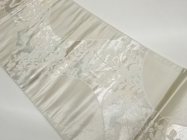 JAPANESE FUKURO OBI / WOVEN FLORAL PLANTS